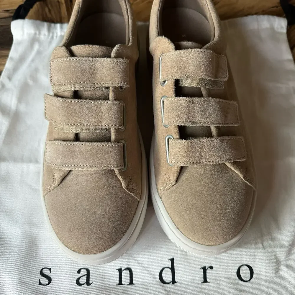 Sandro Anita Suede Sneakers - Picture 3 of 6